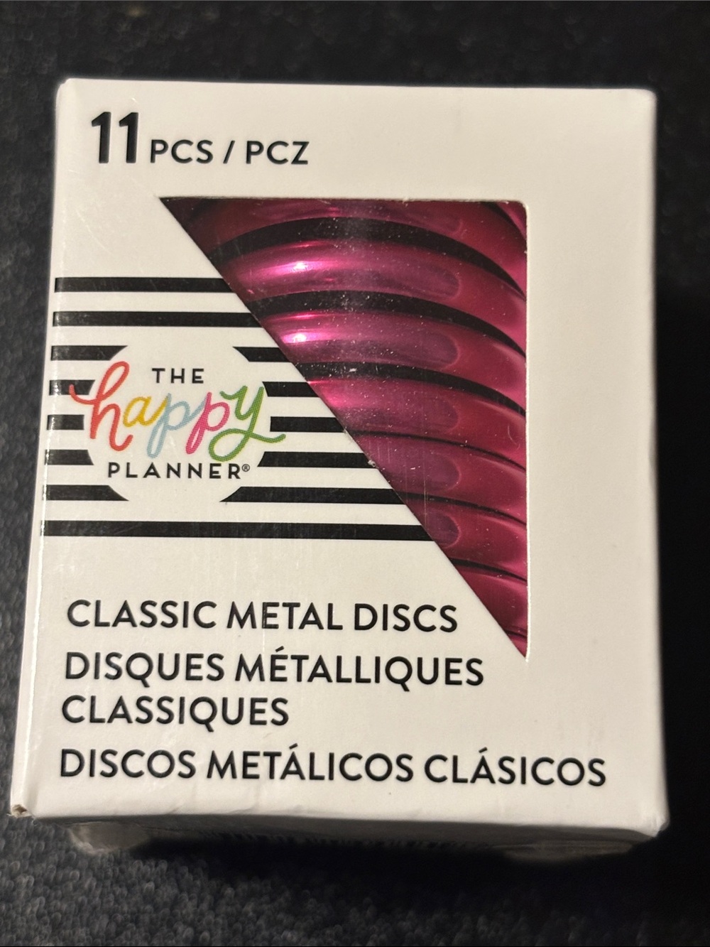The Happy Planner Classic Metal Discs - Fuchsia Pink Set